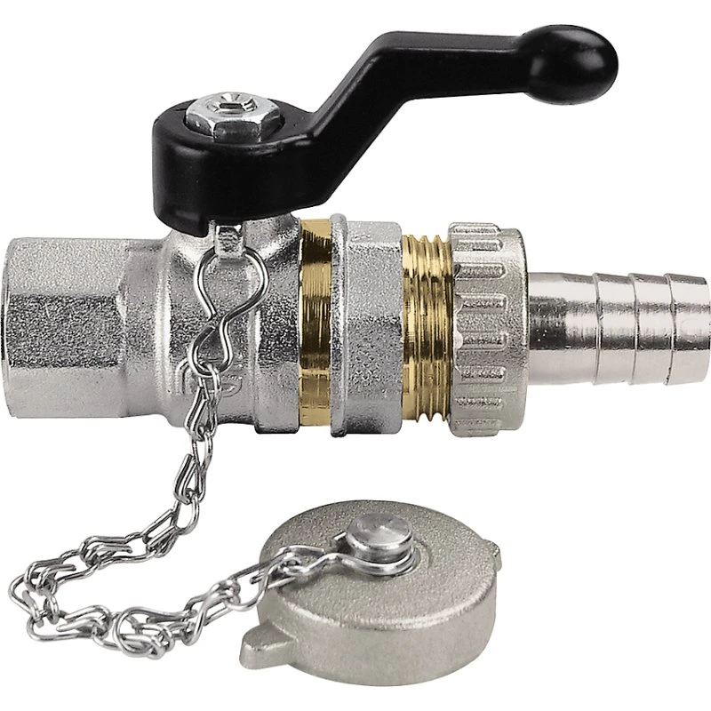 Tappy bundstophane 1/2'' muffe/nippel med slangestuds og kæde