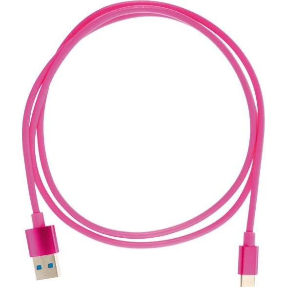mob:a USB-A til USB-C kabel, 2.4A, 1 m, pink