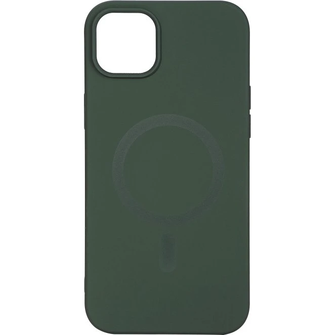 Essentials iPhone 14 Plus Silicone Mag Back Cover - Grøn