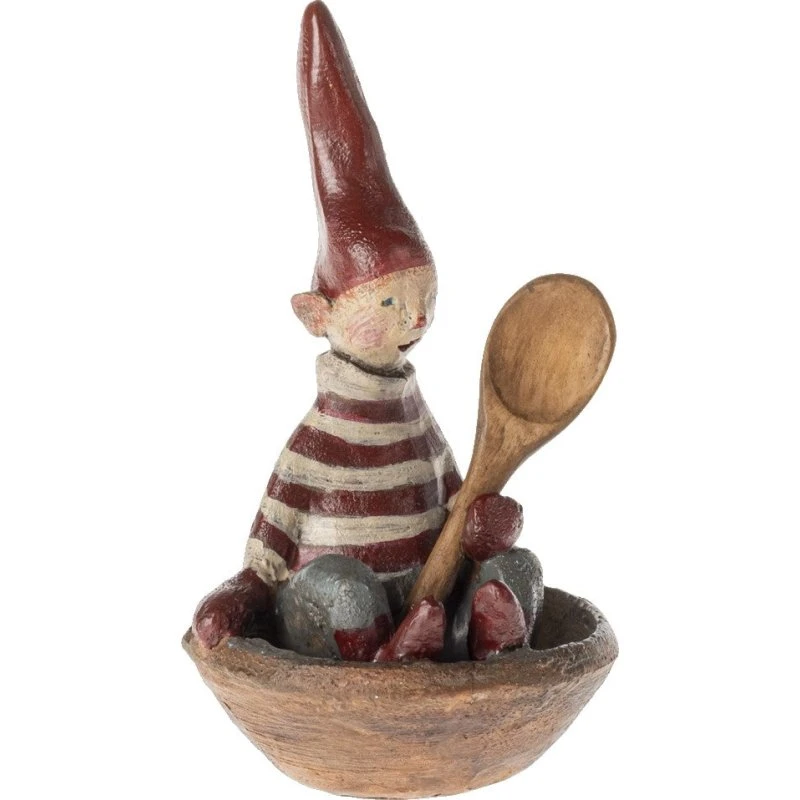 Maileg Petit Noël No. 24 - Nisse i skål med ske