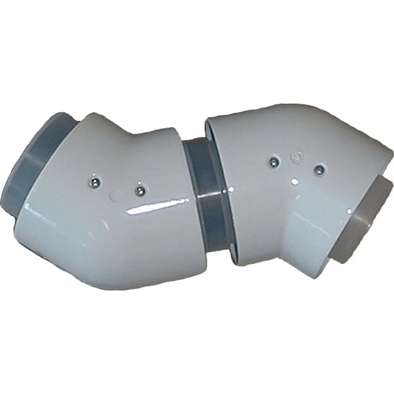 Vaillant bøjning 45° 80/125 mm til aftræk (2 stk.)