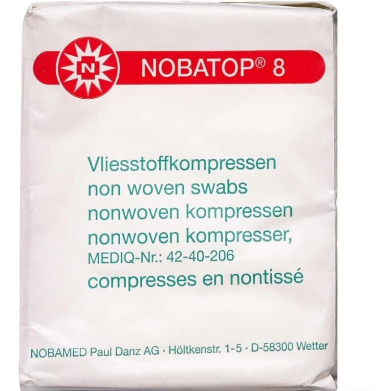 Nobatop 8 kompres usteril 10x10 cm, 100 stk