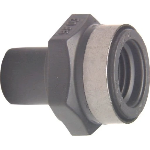 +GF+ Reduktion, Ø50 mm x 1 1/4", nippel/muffe, PVC, grå