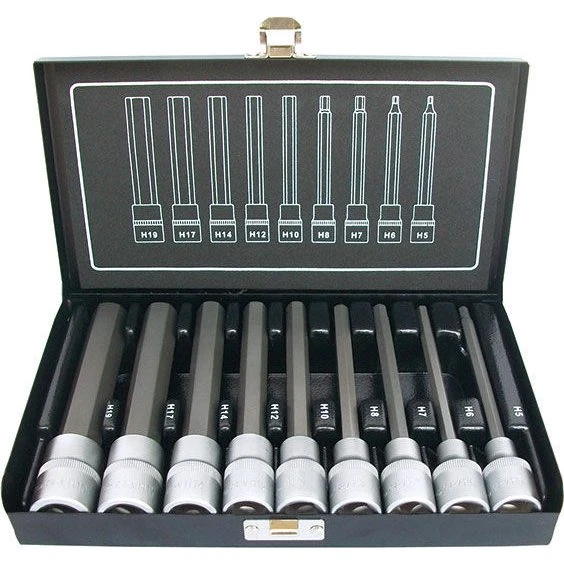 BaTo 1/2" lang stifttopsæt 6kt. 9 dele (5-19 mm)