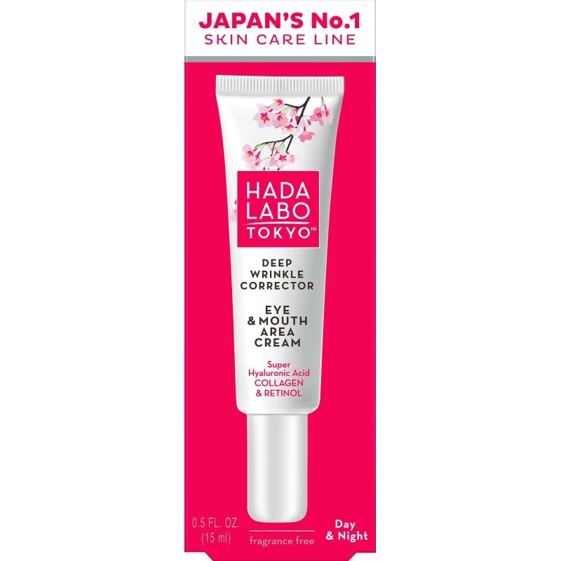 Hada Labo Tokyo Deep Wrinkle Corrector Eye & Mouth Area Cream 15 ml