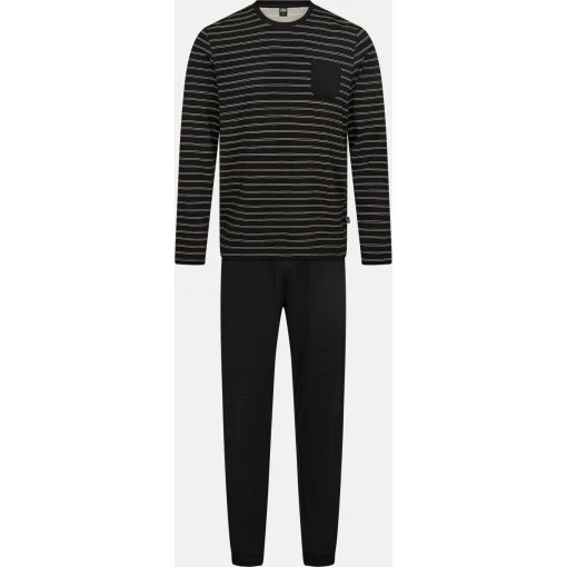JBS Bambus Pyjamas i sort til herre