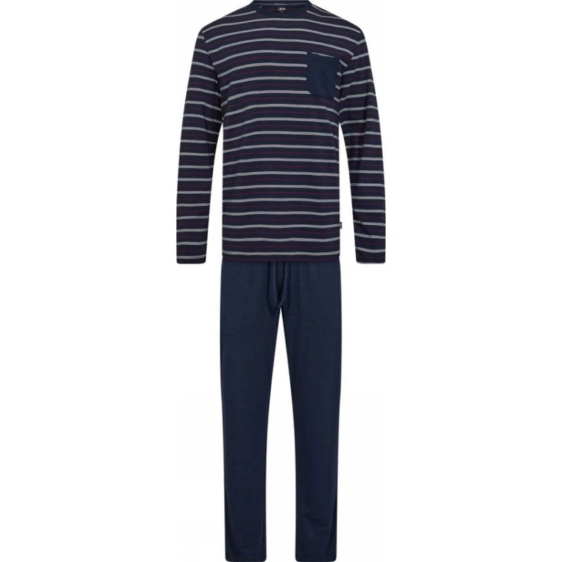 JBS bambusjersey-pyjamas i navy til herre