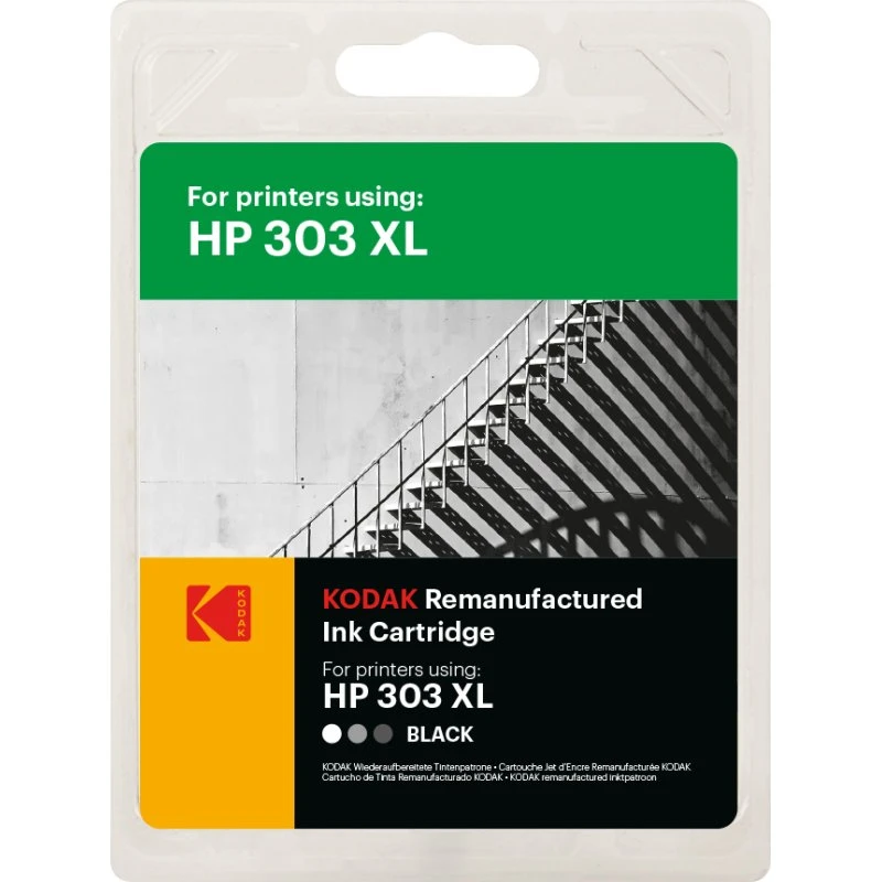 Kodak 303XL (T6N04AE) Sort Blækpatron til HP Envy & Tango