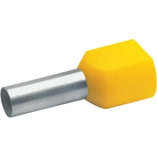 Klauke isoleret dobbelt terminalrør, 2 x 6,0 mm², 26 mm, 100 stk