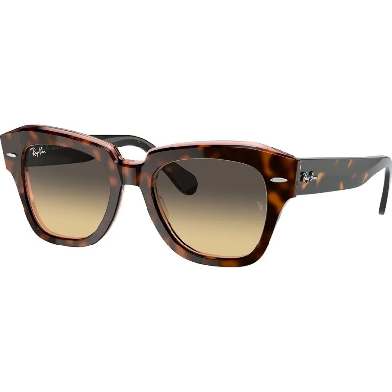 Ray-Ban RB2186 State Street - Acetat, guld stel/grå linser