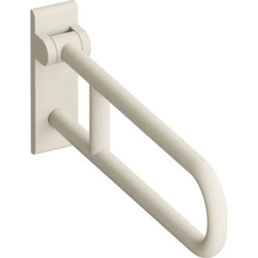 Hewi Serie 801 armstøtte, 75 cm, mat råhvid