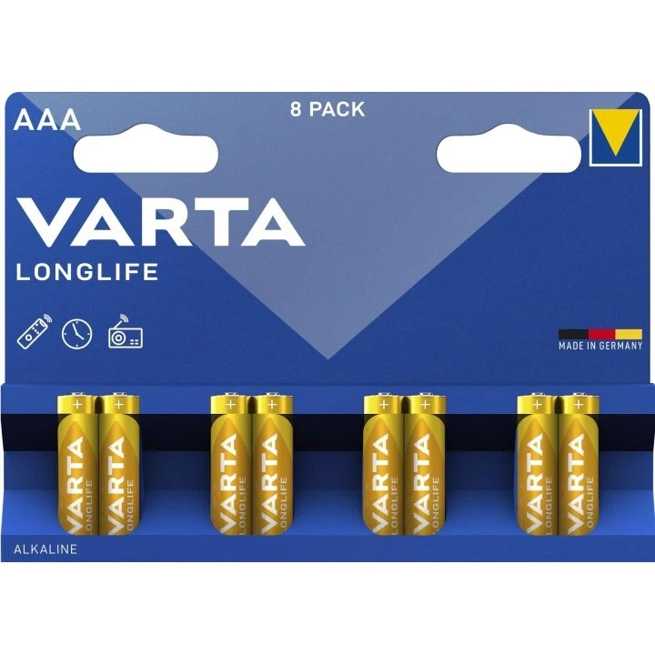 Varta Longlife AAA-batterier, 32-pak