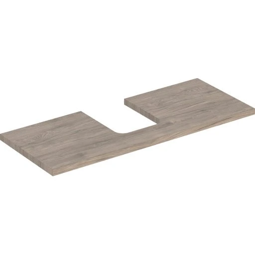 Geberit One bordplade, 119x47,3 cm, valnød