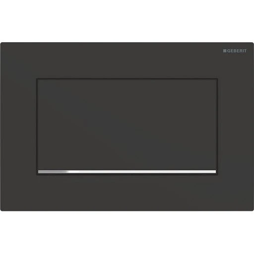 Geberit Sigma 10 Square betjeningsplade, mat sort/krom
