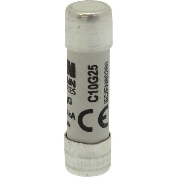 Bussmann Patronsikring 10x38 mm, 25A, gL/gG - 10 stk