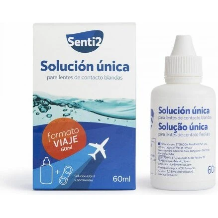 Senti2 Solución Única linsevæske 60 ml – med hyaluronsyre