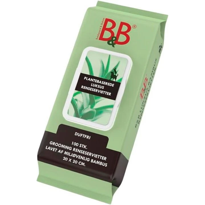 B&B Bambus renseservietter 100 stk – duftfri