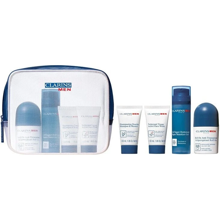 Clarins Men Essential-sæt - Grooming Travel Set 163 ml