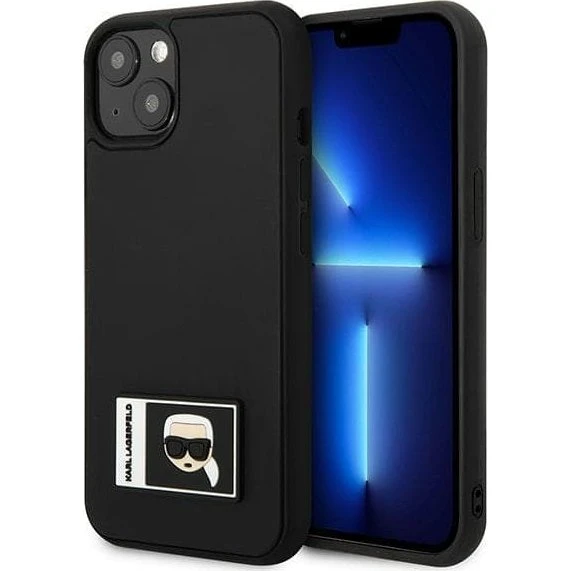 Karl Lagerfeld Ikonik Patch cover til iPhone 13 mini, sort