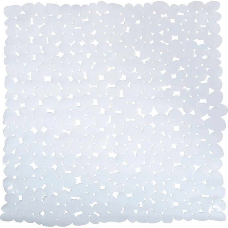 Spirella Galets bademåtte, 53x53 cm, hvid