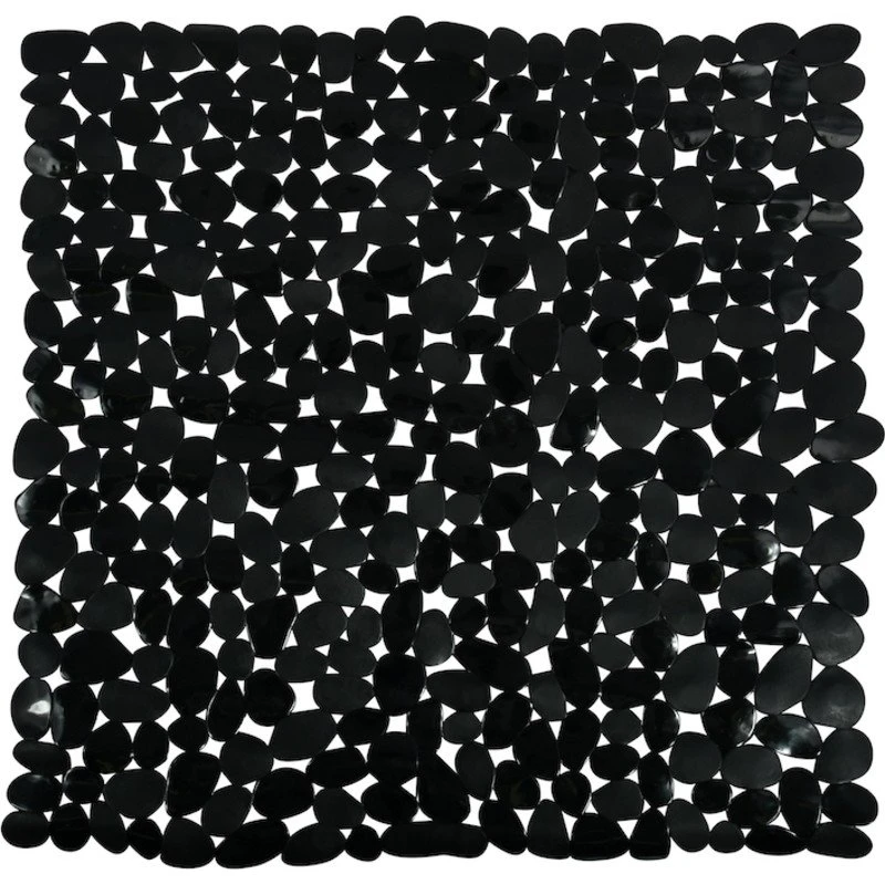 Spirella Galets bademåtte, 53x53 cm, sort