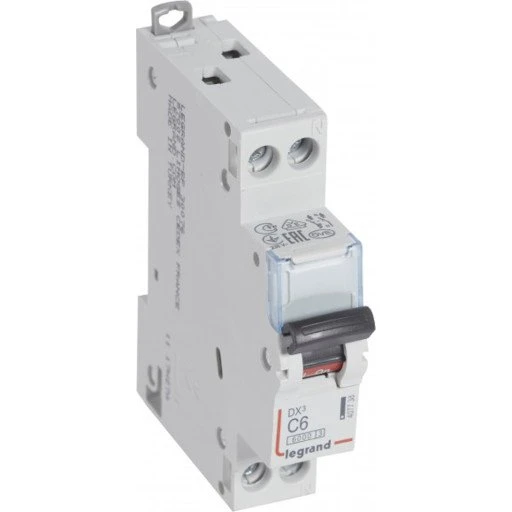 Legrand DX3 automatsikring C, 1P, 6A