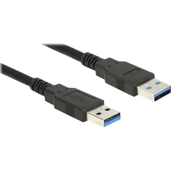 DeLOCK USB 3.0 Type-A til Type-A kabel, 0.5 m, sort