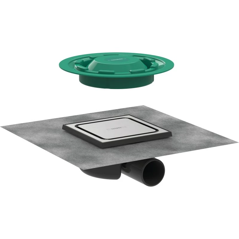 Hansgrohe RainDrain Spot kvadratisk afløbsskål 150 x 150 mm