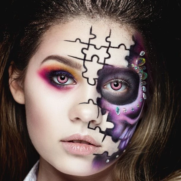 Aricona Open Your Eyes Lyserød - Farvede kontaktlinser (2 stk)