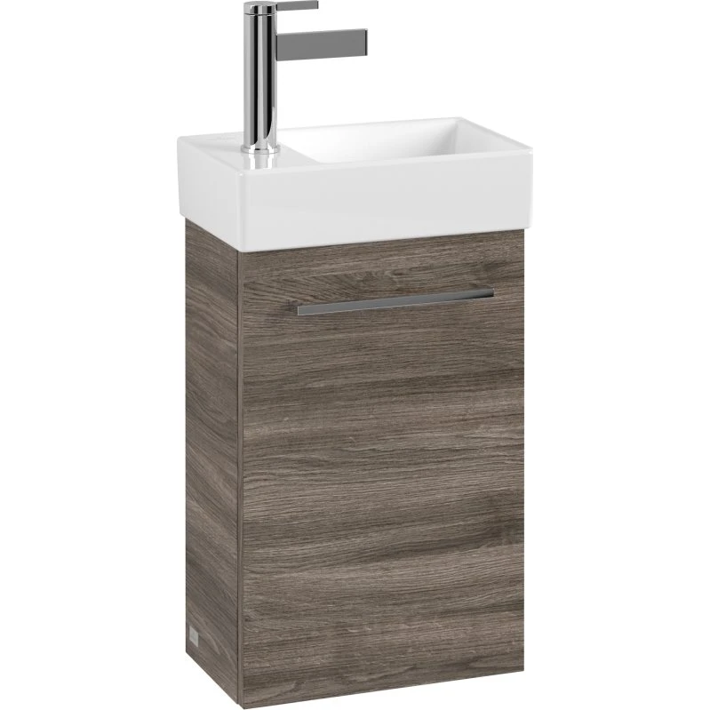 Villeroy & Boch Avento underskab, 33,6x23,2 cm, højre, grå eg