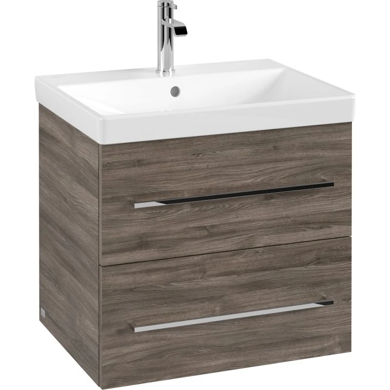 Villeroy & Boch Avento A889 underskab, 57,6x48,2 cm, grå eg