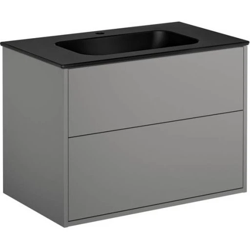 Gustavsberg Artic møbelpakke, 80x47 cm, grå/sort