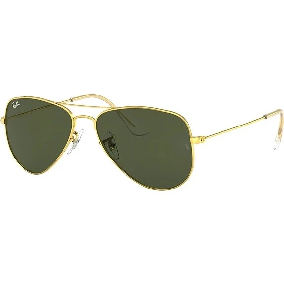 Ray-Ban RB3044 Aviator Small Metal L0207 Guld/Grøn 52