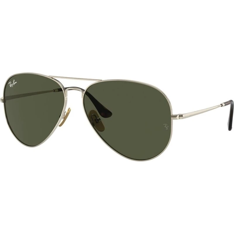 Ray-Ban RB8089 Aviator Titanium 926531 – Guld/Grøn
