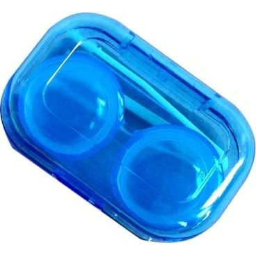 Kit til opbevaring og håndtering af kontaktlinser, blå, 4 dele