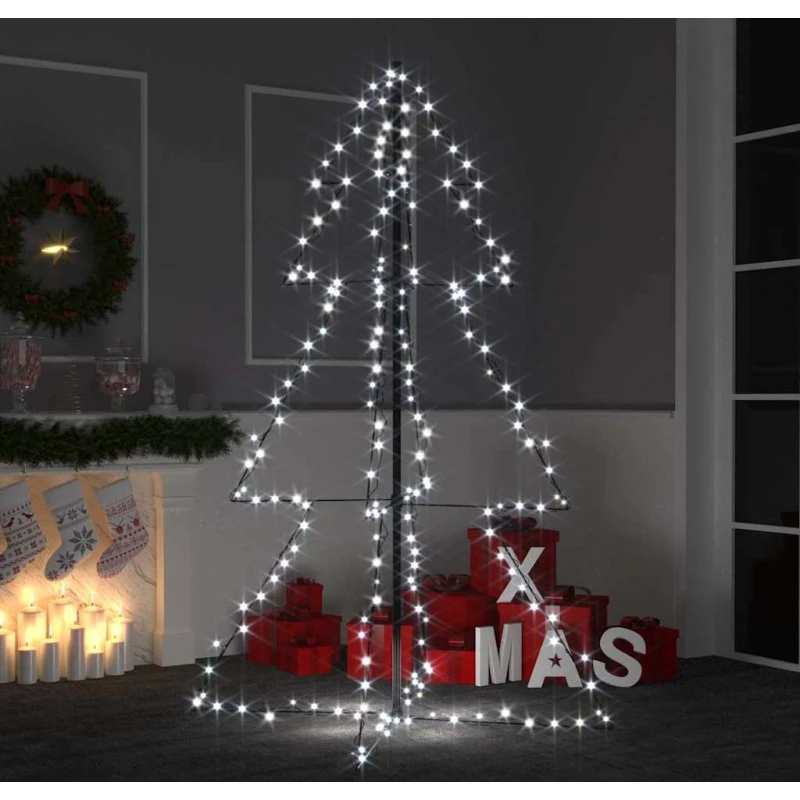 vidaXL Lysende Juletræ 98x150 cm med 200 LED-lys