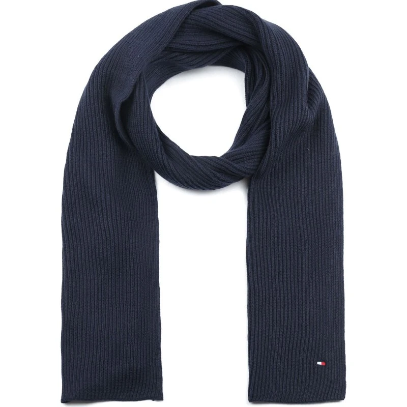 Tommy Hilfiger Essential Flag Scarf - Marineblå