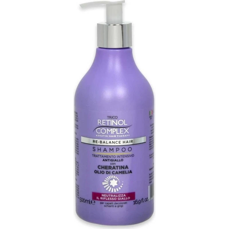 Kompleks Keratinshampoo 500 ml - Anti-gul med kameliaolie