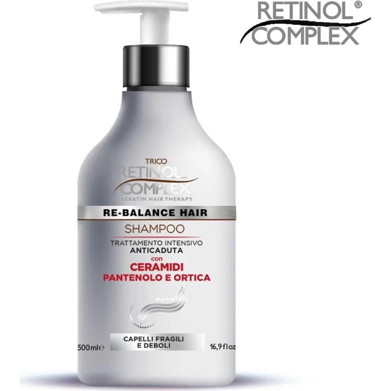 Keratin Complex Shampoo 500 ml - Mod hårtab med ceramider