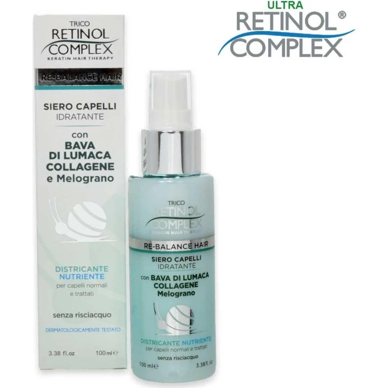 Keratin Complex Fugtgivende Hårserum med Snegleslim & Kollagen 100 ml
