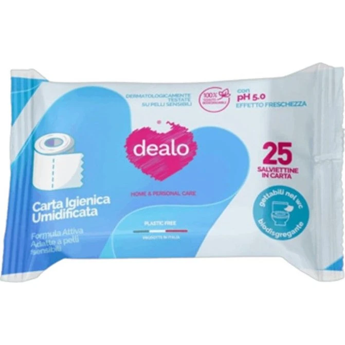 Dealo Vådt Toiletpapir 25 stk.
