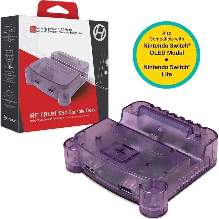 Hyperkin Retron S64 Dockingstation til Nintendo Switch - Lilla