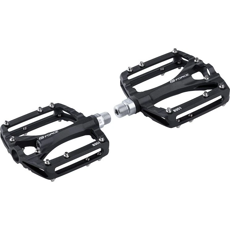 FORCE Swing pedaler i aluminium, sort
