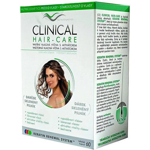 Clinical Hårpleje 60 kapsler + glasfil