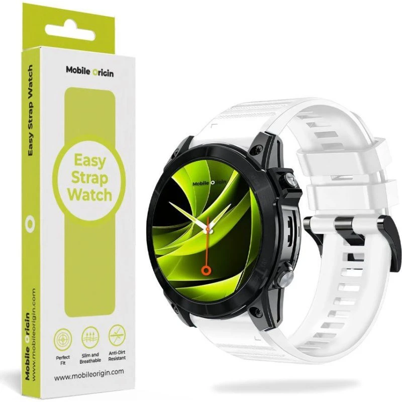 Mobile Origin Easy Strap Silicone Urrem 26mm - Hvid
