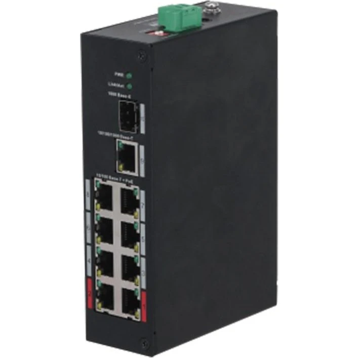Dahua PFS3110-8ET-96-V2 Industriel PoE Switch med 8 porte