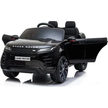 Range Rover Evoque Elbil - Sort - 12V med Gummihjul