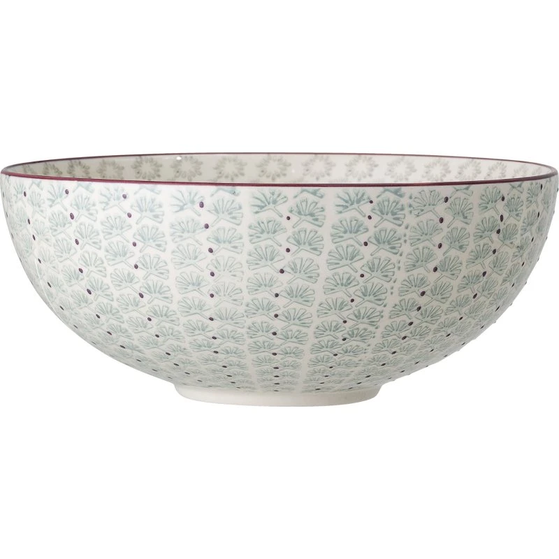 Bloomingville Maya Skål - Grøn Stentøj Ø28,5 cm