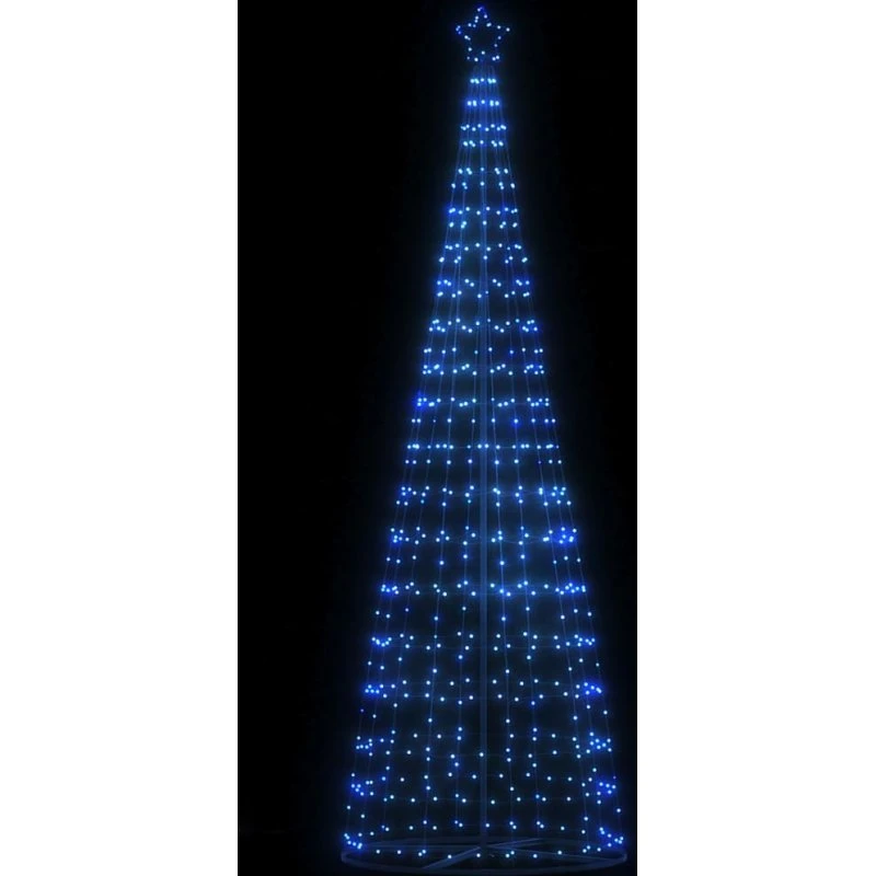 vidaXL LED-juletræ 300 cm med 550 blå LED-lys