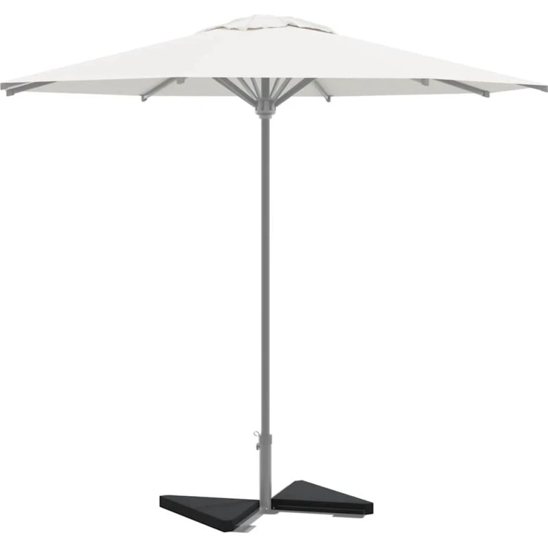 vidaXL Parasolvægtplader 2 stk. Granit 14 kg Sort